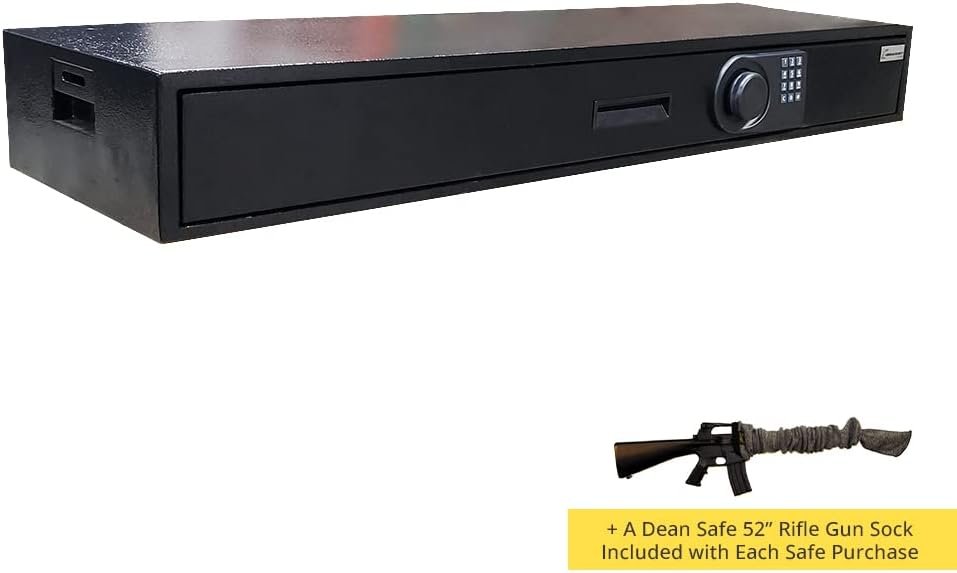 American Security UBS648 AMSEC Under the Bed Defense Vault Truck Safe New and Improved + Dean Safe 52 Rifle Sock