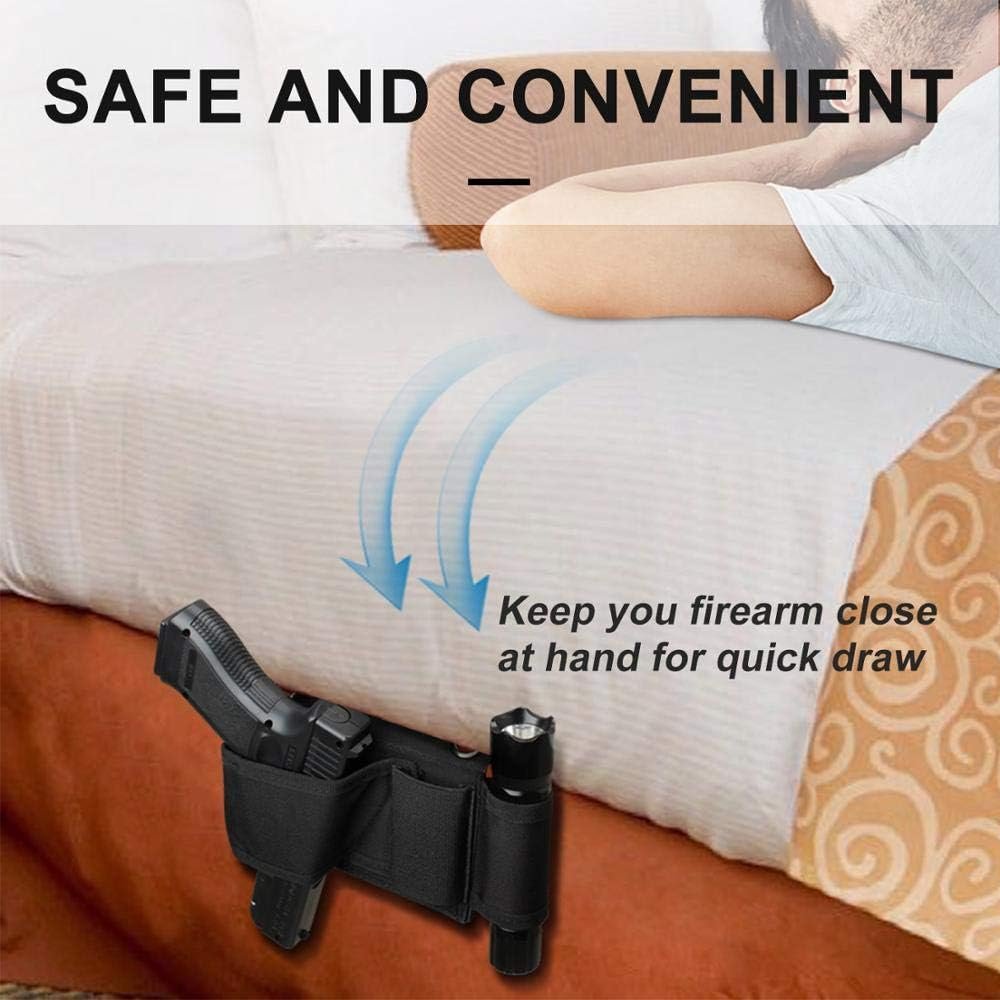 Gun Holster Black Mattress Bedside Car Tactical Review