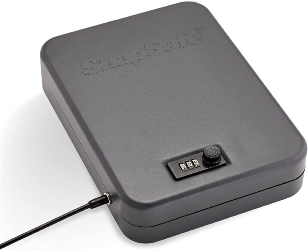 SnapSafe Portable Combination Lock Box for Guns