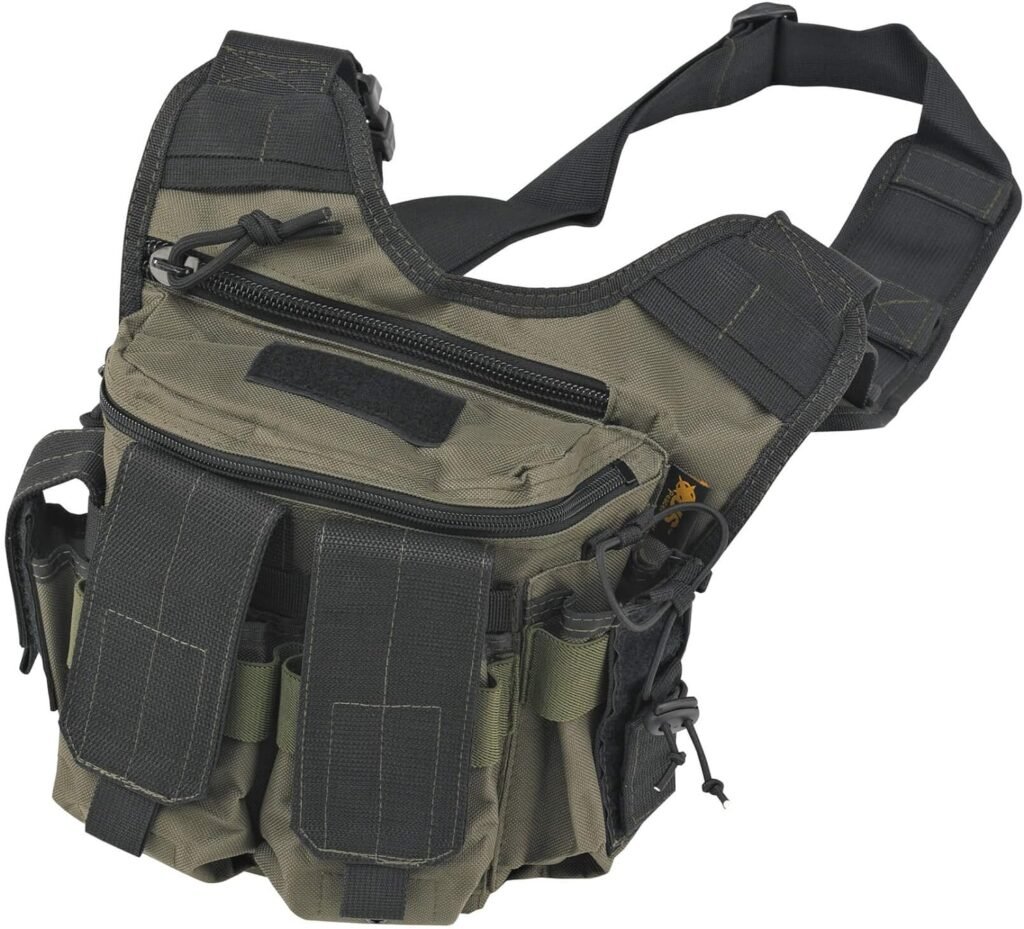 Rapid Deployment Pack - Heavy Duty Water Resistant Fabric - Ergonomic Sling Pack - Concealed Pocket