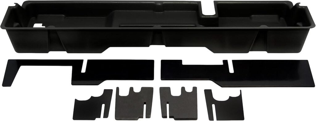 DU-HA Under Seat Storage fits 2000-2003 Ford F150 SuperCab  2004 Heritage SuperCab | Black Heavy-Duty Back Seat Organizer | 20007