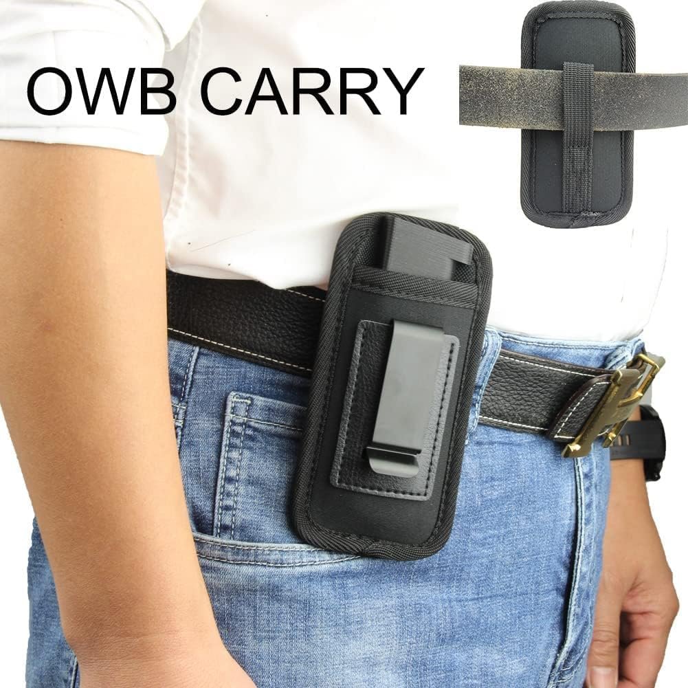 Left Hand Universal IWB Leather Holster + 2-Pack Magazine Holster, Fits: most Pistols