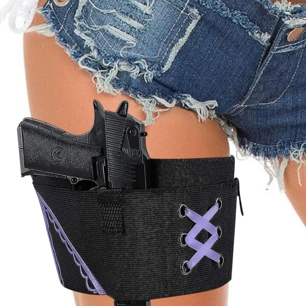 Gun Holster, Embroidery and Concealed Carry Gun Holster for Pistols, Adjustable Lady Gun Holsters Fit for PT-22. 22 CaliberTCP. 380, P238, RugerLCP  Similar Guns